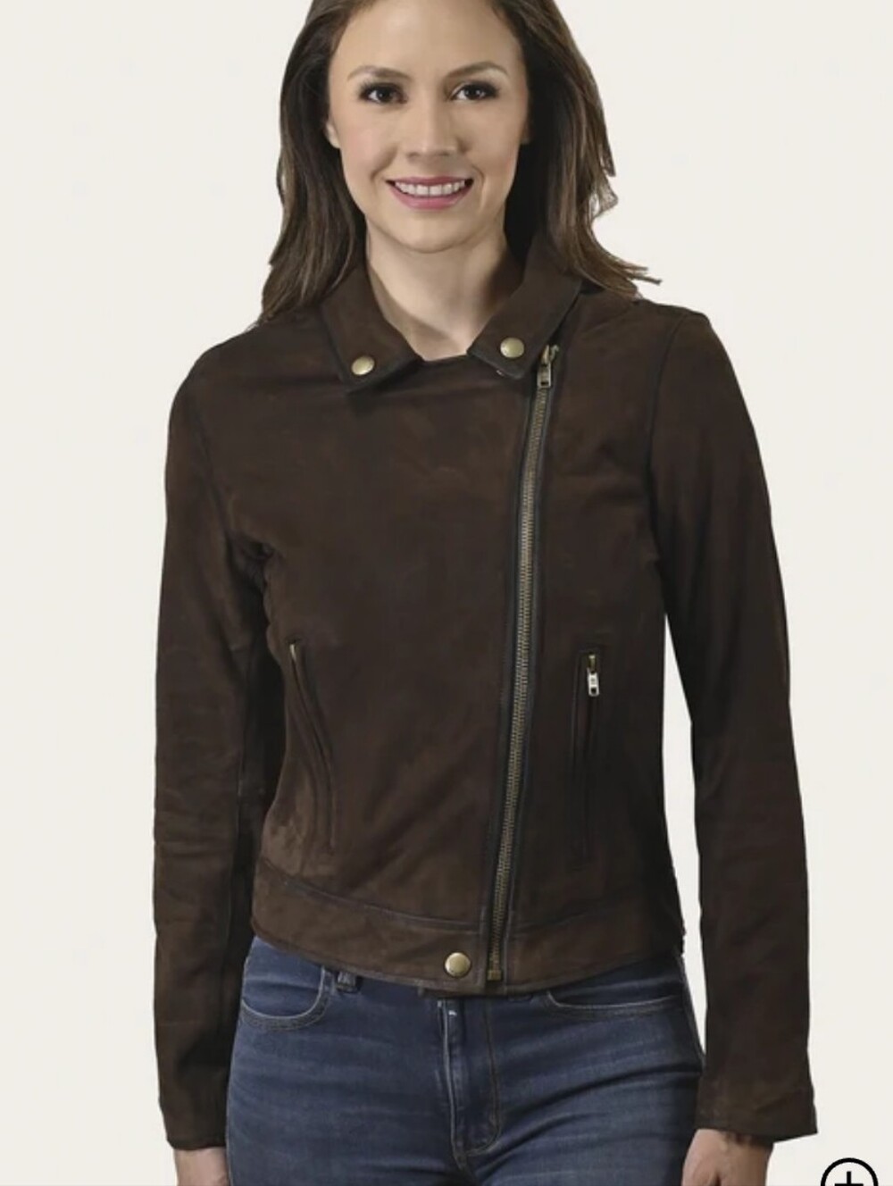 Clive Biker Jacket Geniune Leather Suede